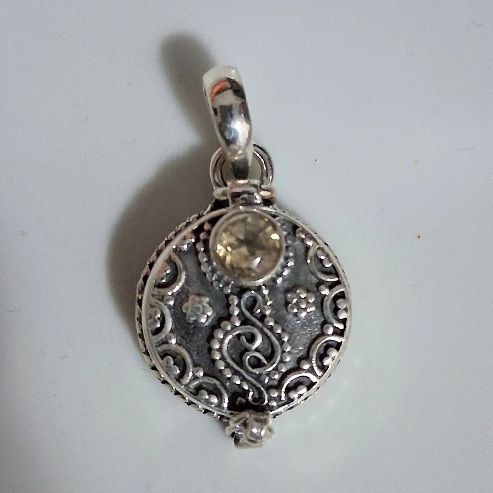 925 STERLING SILVER POISON PENDANT
